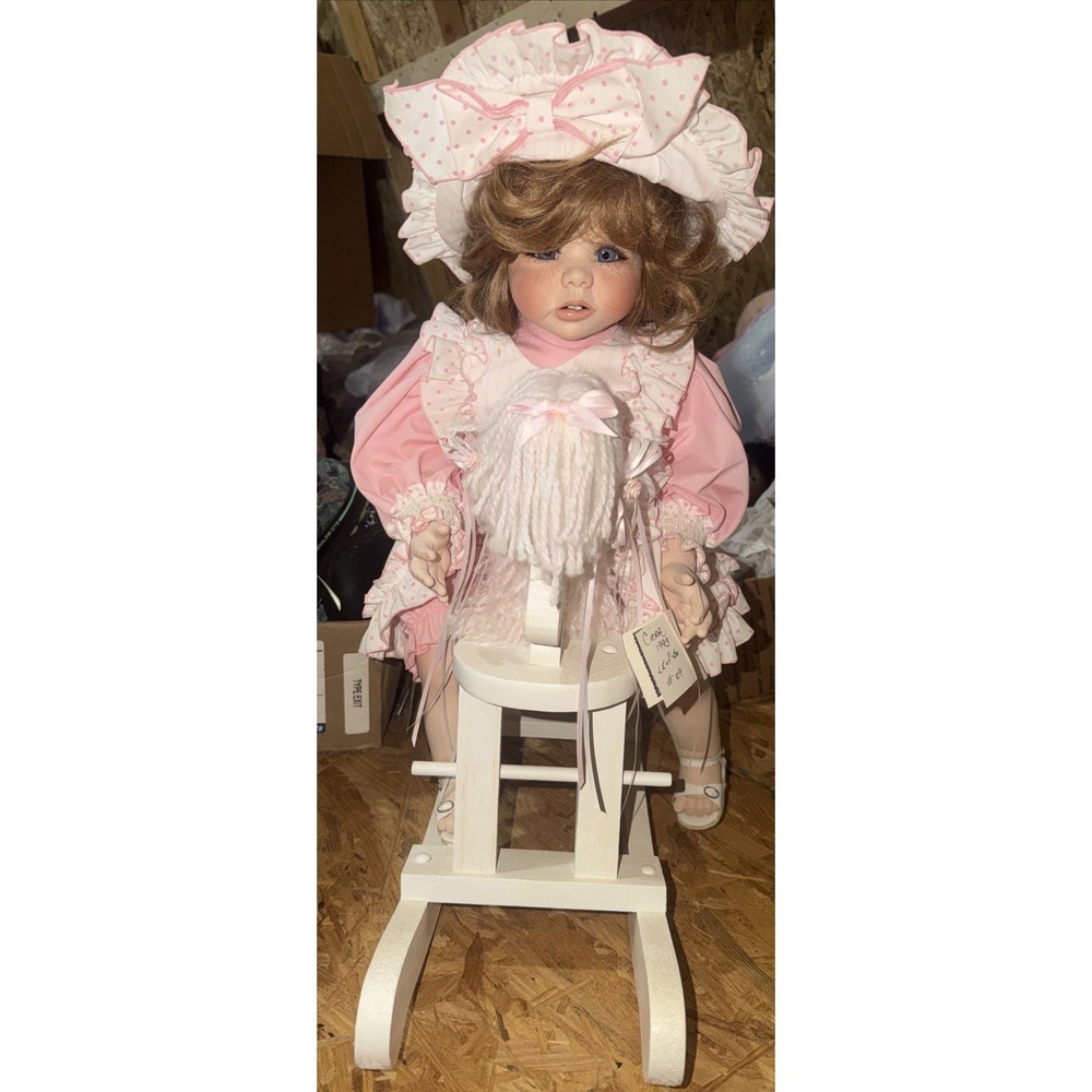 VTG 25" Luan Torrey Original Doll "Ciera" 1993 LE 09/50 W/ Wooden Horse $895 MSR